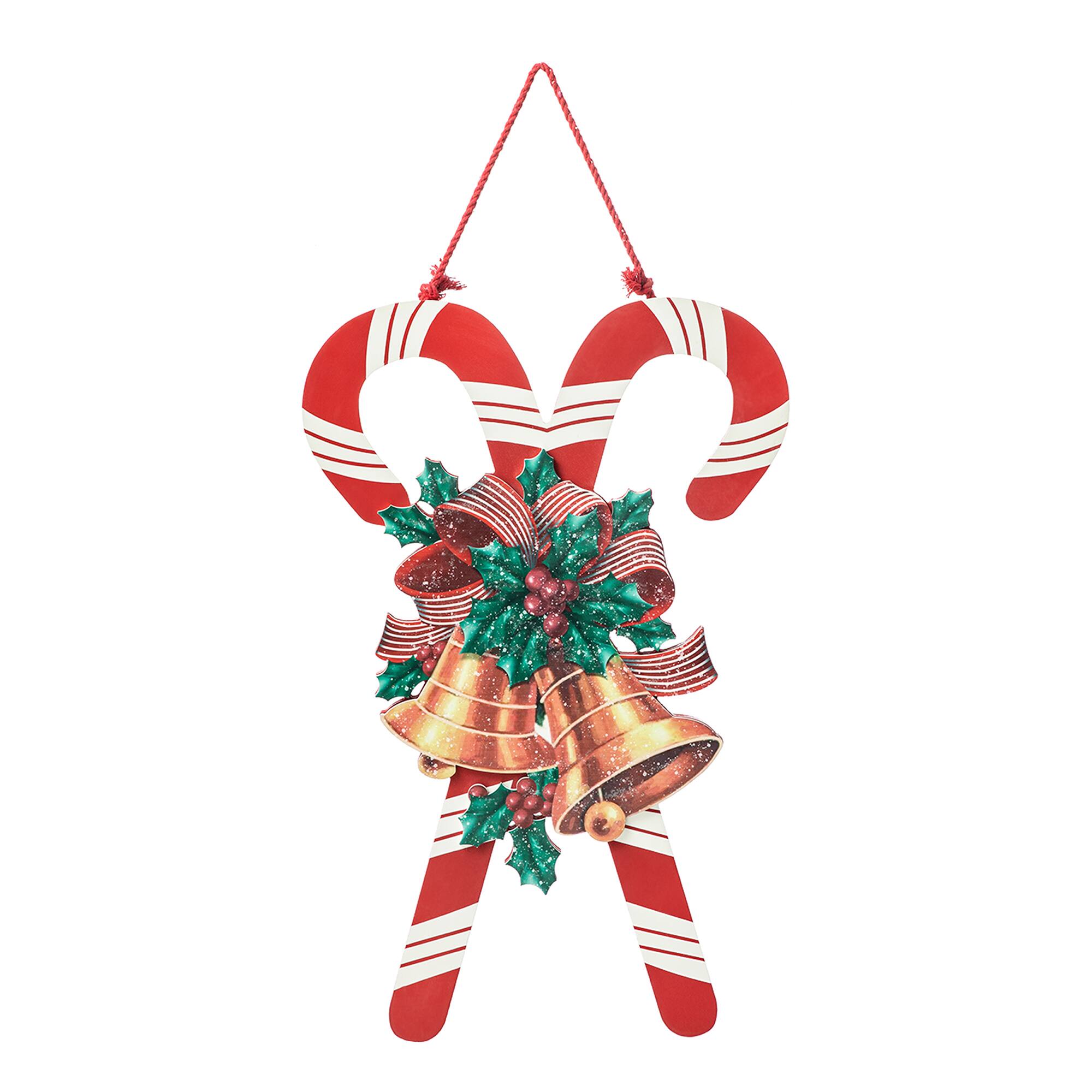 Glitzhome® Christmas Candy Cane Wall Décor